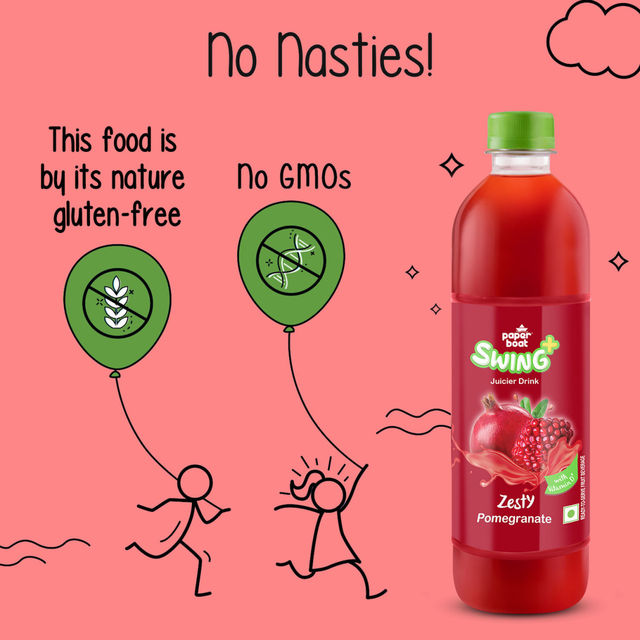 Paper Boat Swing Pomegranate Fruit Juice