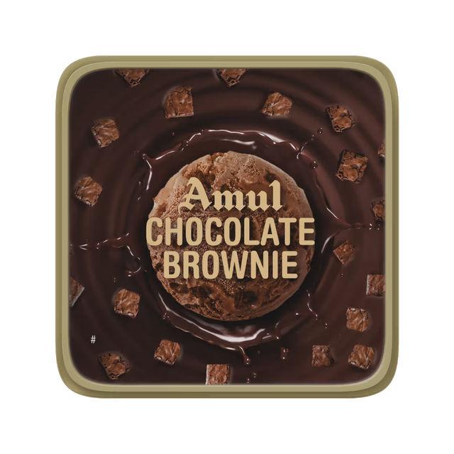 Amul Chocolate Brownie Ice Cream Tub 1 l Combo