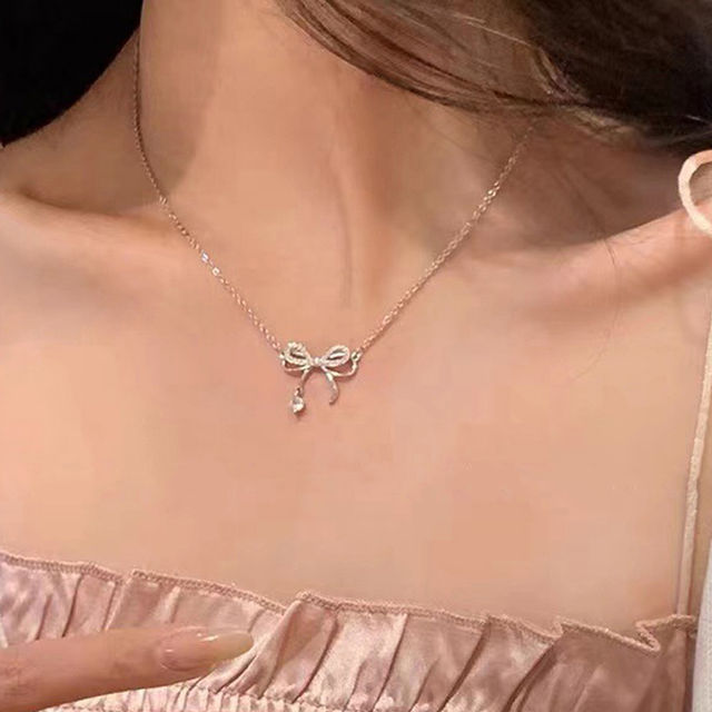 Designs & You Rose Gold Plated American Diamond Studded Infinity Shape Korean Pendant | 1 pack