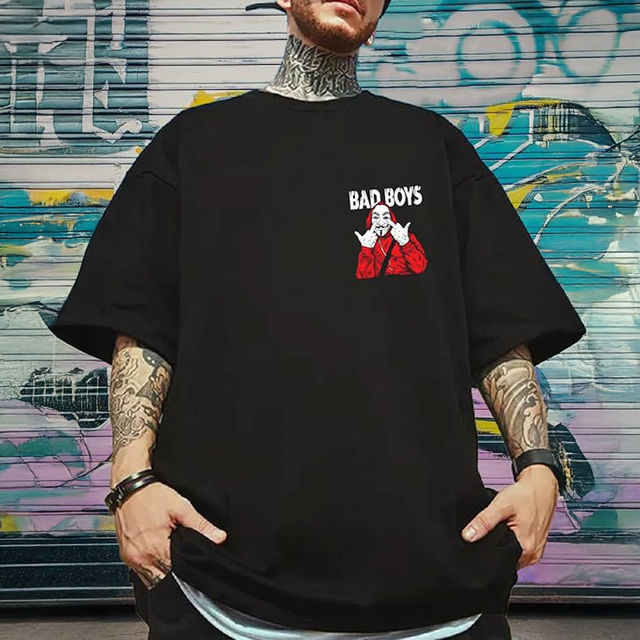 BENNY BROOKS Men's Round Neck half sleeve Oversized T-shirt - Buy