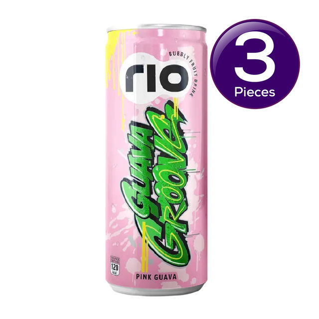 RIO Guava Bubbly Fruit Drink 250 ml X 3 Combo