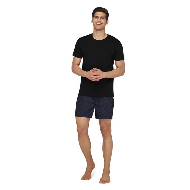XYXX Astor IntelliEaze 100% Combed Cotton Printed Boxer | Back Pocket | Circle- L