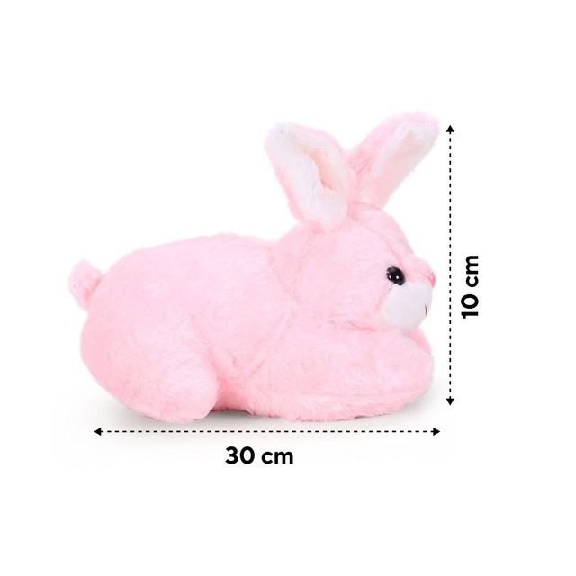 Babique Rabbit Plush Cute Rabbit Soft Toys Animal Home Decor Baby/Boys/Girls (Pink, 26 cm)