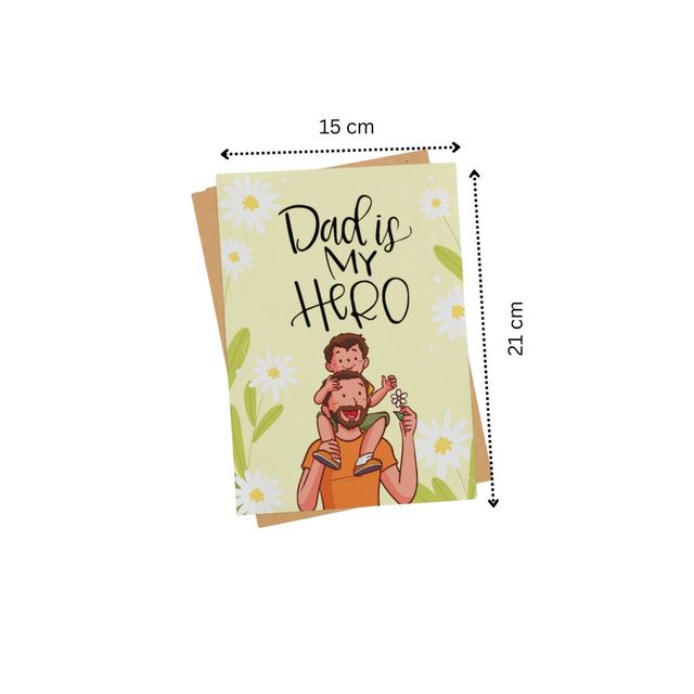 Mad Over Print Dad Is Hero Card