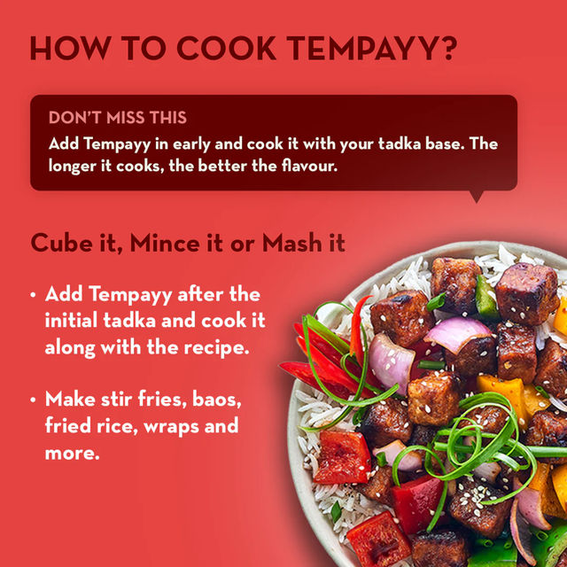 Hello Tempayy 36g Protein Tempeh Cubes | Szechuan - Low Fat & High Fibre