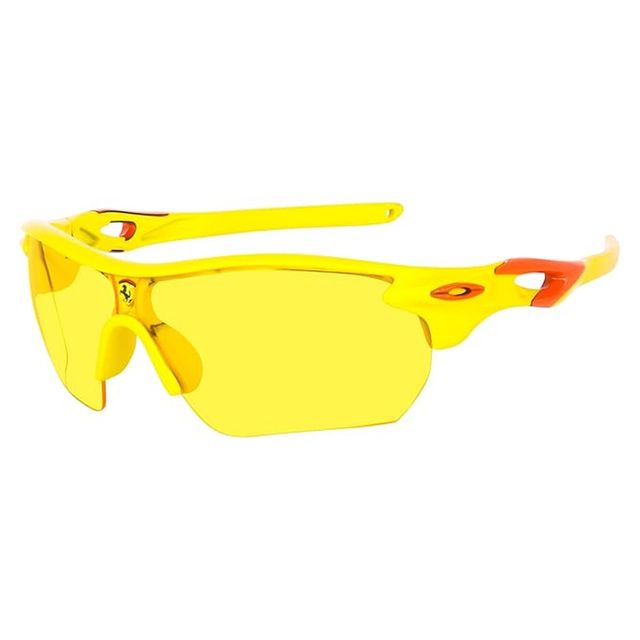 Peter Jones Unisex Polycarbonate Sports Sunglasses | Yellow - One Size