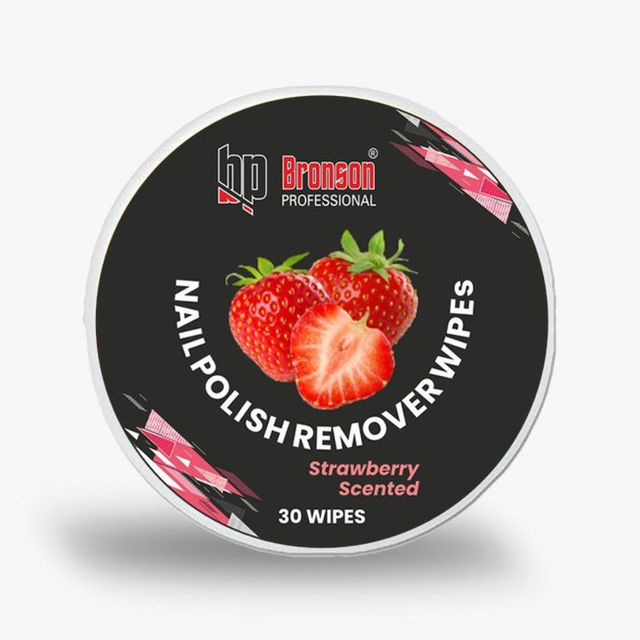 Bronson Professional Nail Polish Remover Wipes - Stawberry