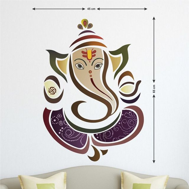 BAY6 Ganapathy with Cute Mouse Sticker