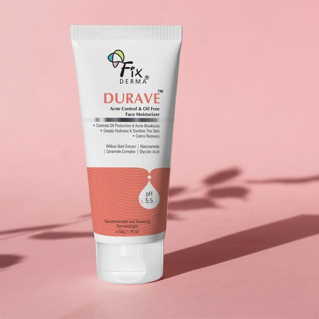 Fixderma Durave Acne Control Moisturizer | Oil-Free with Glycolic Acid