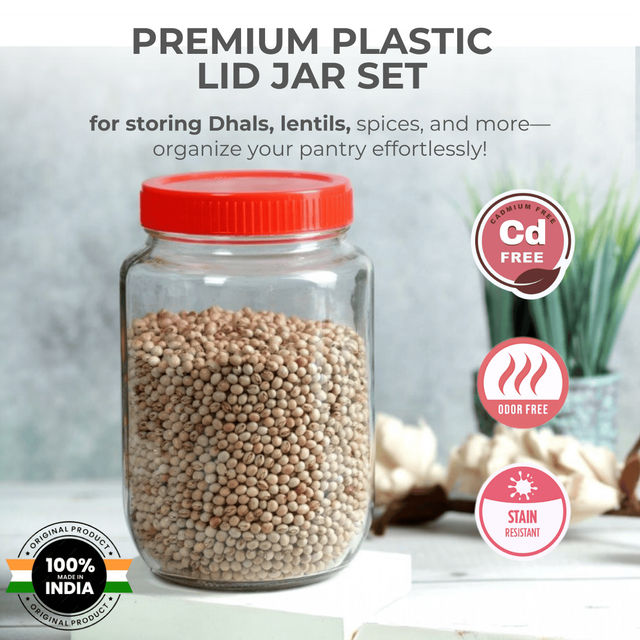 Yera Kitchen Zaika Jars 1200 Ml Set Of 2