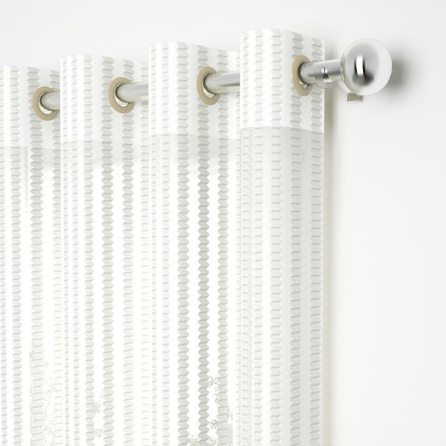Story@Home Polyester Semi Transparent Door Curtain 7 Ft - White