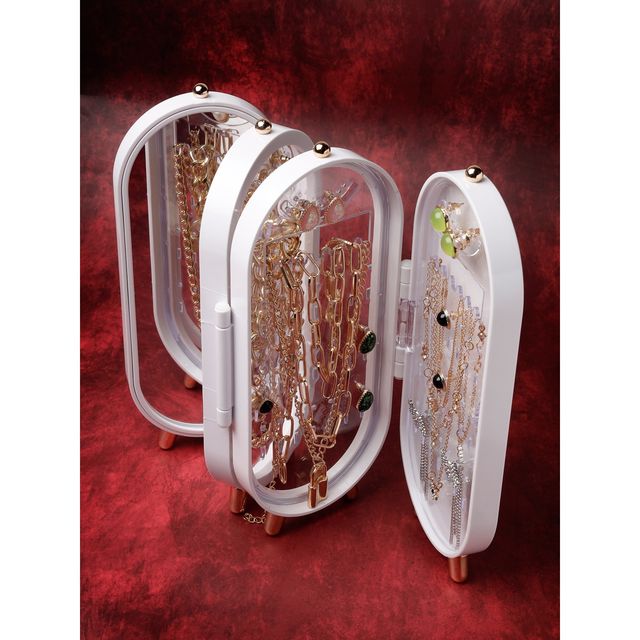 Scintillare By Sukkhi Acrylic Foldable Display Stand Dressing Table Jewelry Storage Box