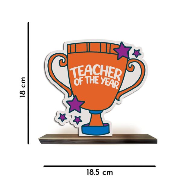 Mad Over Print Teacher Of The Year Trophy for Mother's Day