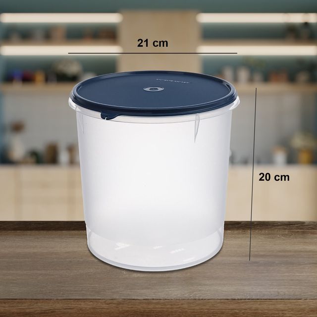 Signoraware Store Well Container Round 5.5 Ltr. Storage Organiser - Mod Blue