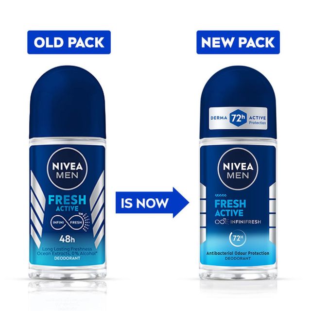 Nivea Fresh Active Underarm Roll On 72h Protection