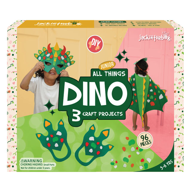 Jackinthebox All Things Dino 3-In-1 Art & Craft Kit