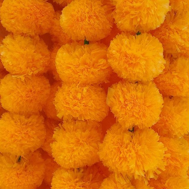 Samsidhi Artificial Marigold Flower Strings - Pack Of 5