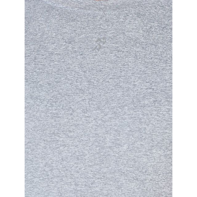 Styli Men's Compression T-shirt with Reflective Logo and Long Sleeves | Grey - XL