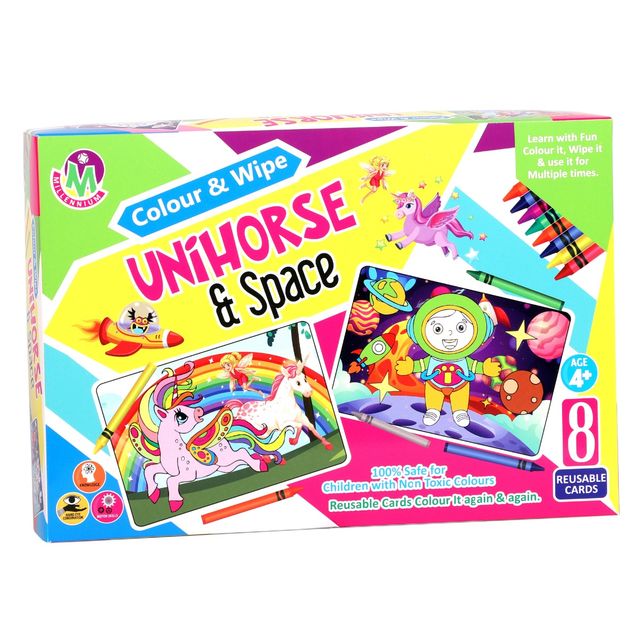 Buy Millennium Colour and Wipe Junior Unihorse & Space Me175 Online