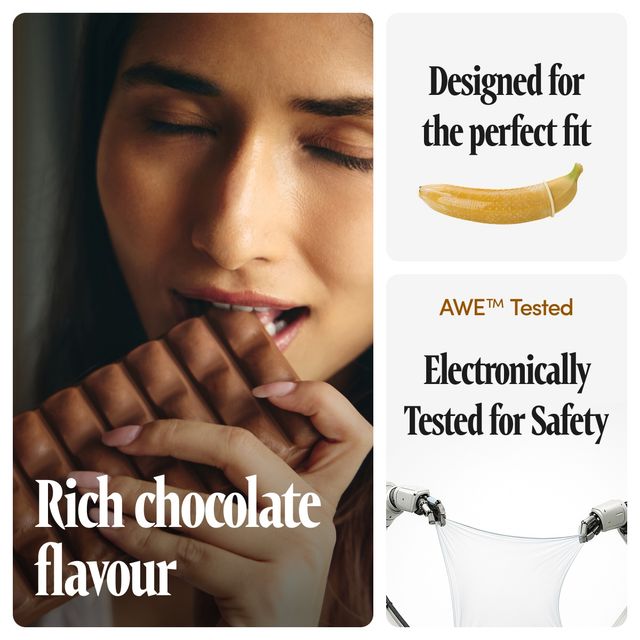 Bold Care Vibe Chocolate Water Based Lube (50ml) & Bold Care Ultra Thin Chocolate Flavoured Condoms (10pc) Combo