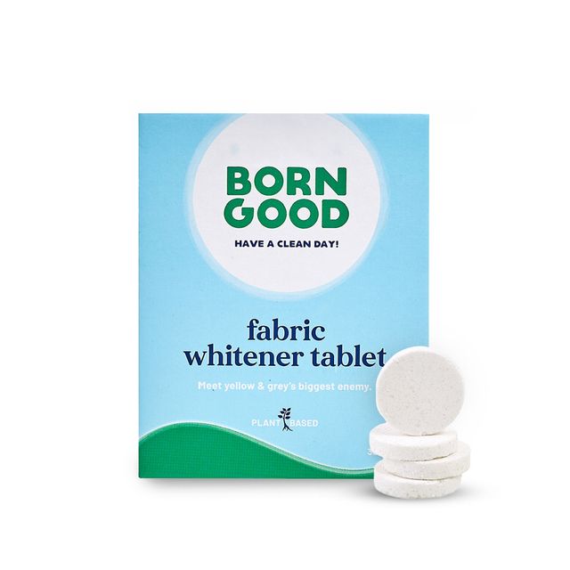 Born Good Fabric Whitening Tablets | Plant-Based | Baby & Skin Safe 30 Tablets 1 pc X 2 Combo