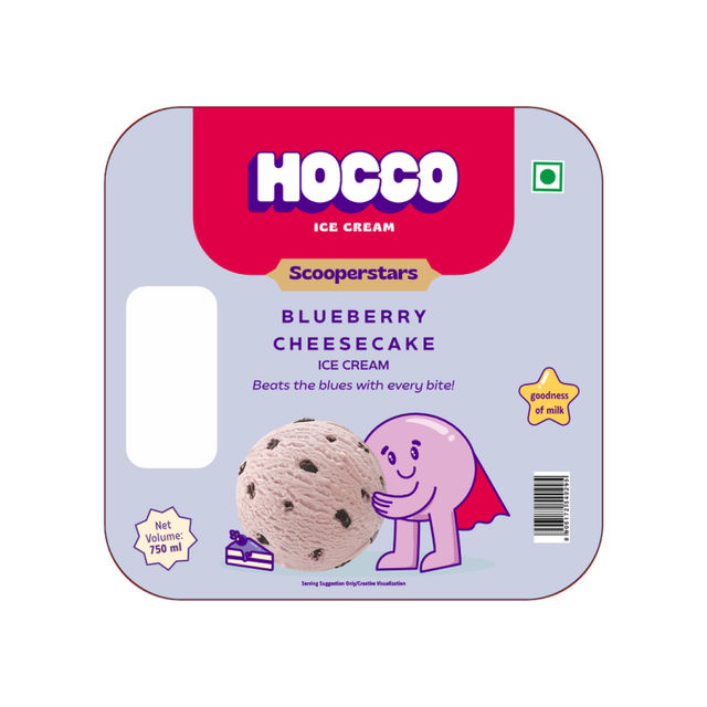 Hocco Blueberry Cheesecake Ice Cream Tub