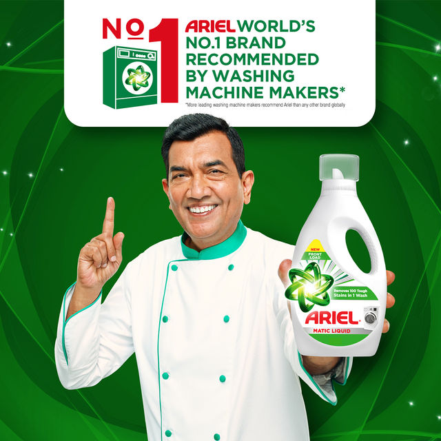 Ariel Liquid Detergent Front Load | Stain Removal in Washing Machine 2 l Combo