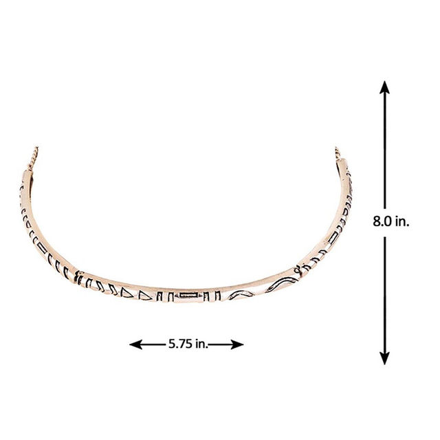 Voylla Aztec Bar Tribal Inspired Choker Necklace