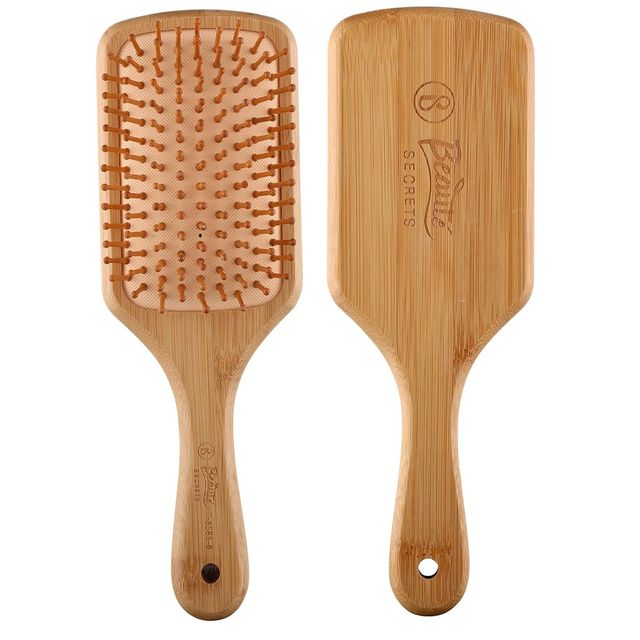 Beaute Secrets Bamboo Hair Brush with Bamboo Bristles