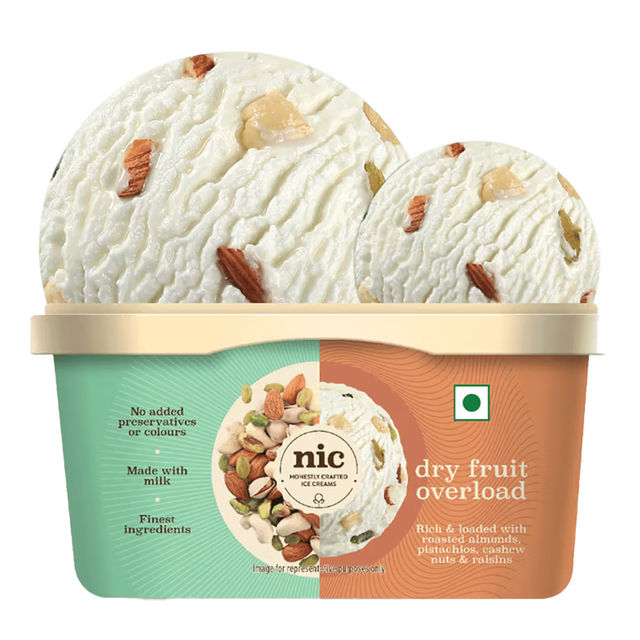 NIC Dry Fruit Over Load Ice Cream Tub