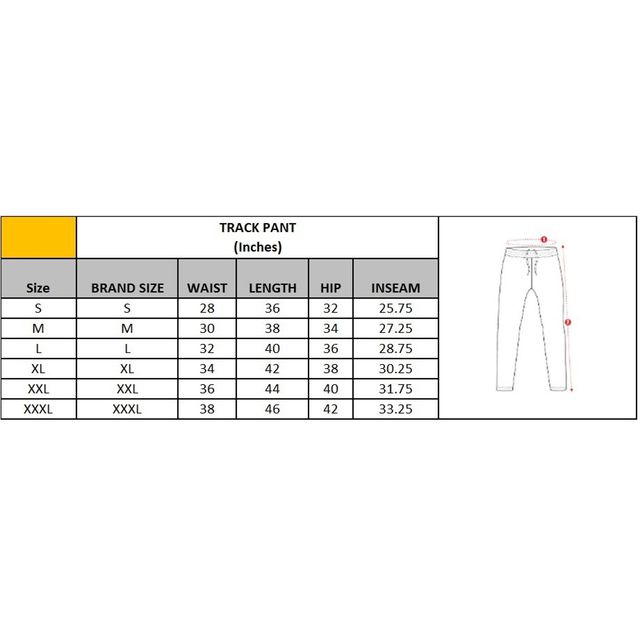 Dida Men's Track Pant Regular Comfortable Stretchable Dry-Fit | Black - XXL