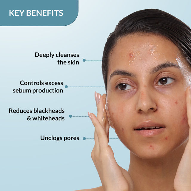 Fixderma 2% Salicylic Acid Face Wash | For Acne Control, Oil-Free Cleanser