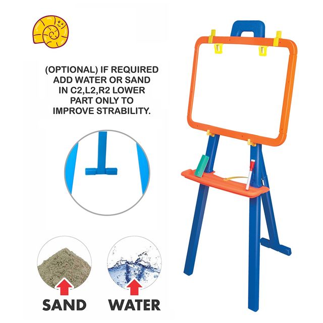 Itoys 8 in 1 Easel Board-astro. (Colour May Vary)