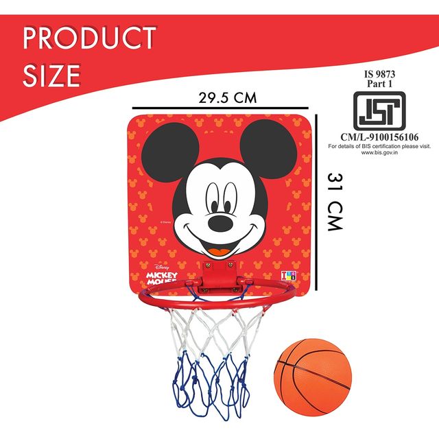 Itoys Face Cut Basketball Set-mickey Mouse (Colour May Vary)