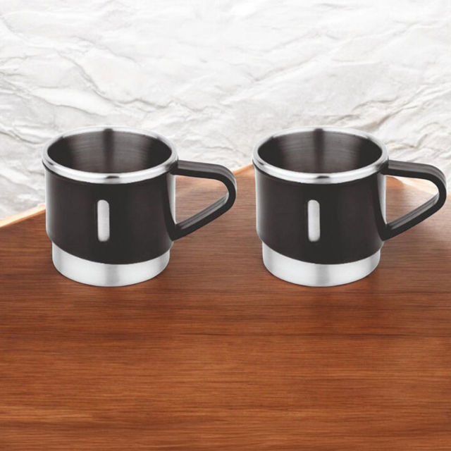 Roxx Aroma Insulated Set | 4.6 L Flask + 2 Mugs | Double-Wall Insulation | BPA-Free | Black