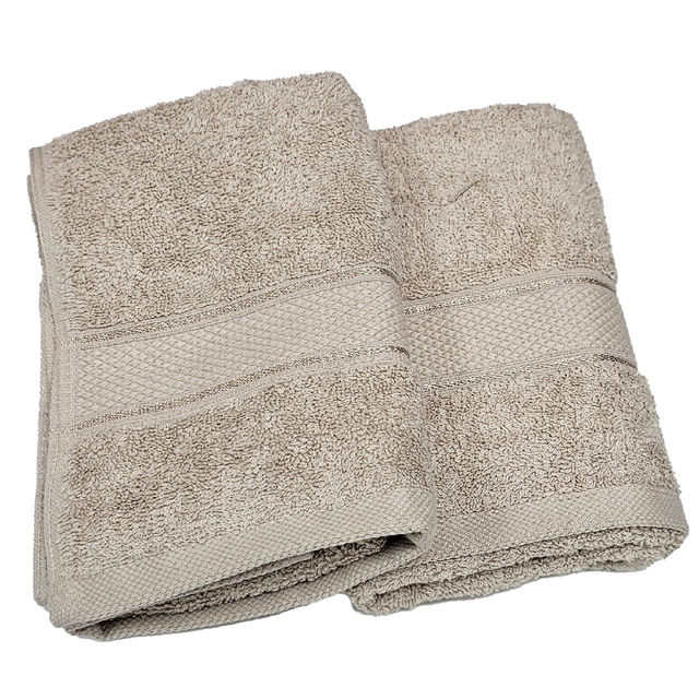 Boutique Living Luxe Loom 100% Cotton 550 GSM Hand Towels - Pack of 2