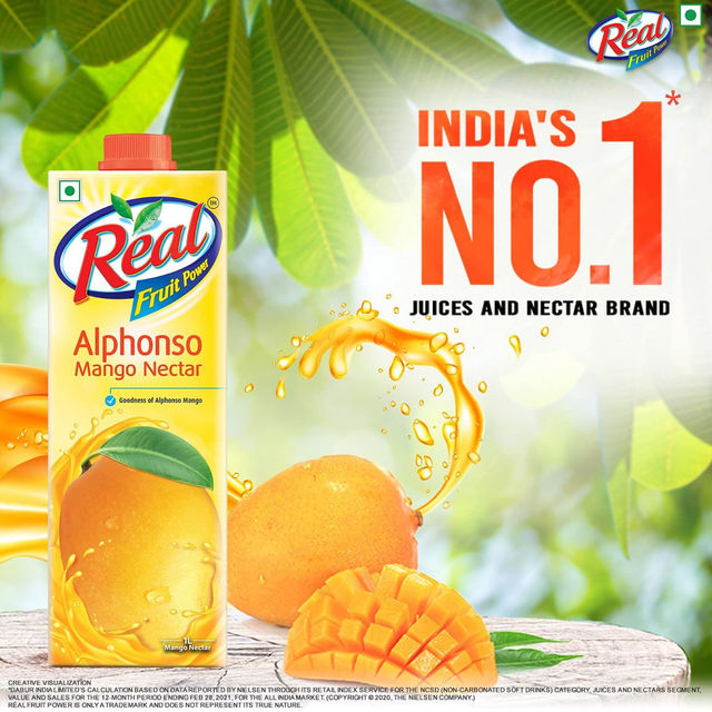 Dabur Real Fruit Power Juice - Alphonso Mango 1 l Combo