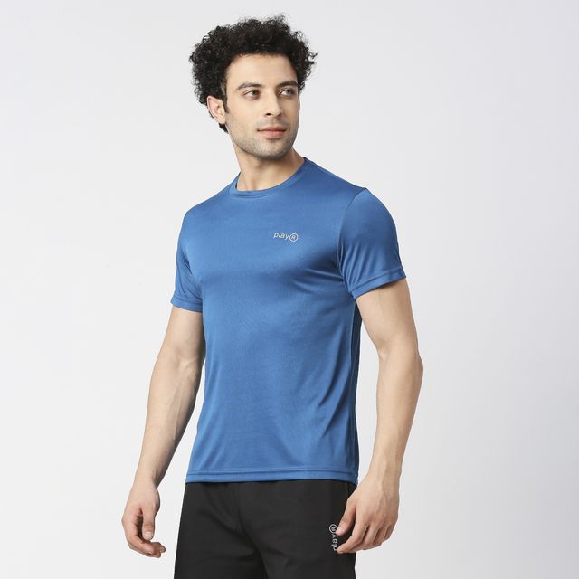 Playr Men's Adult Training Tee Polyester for All Season | Teal | M