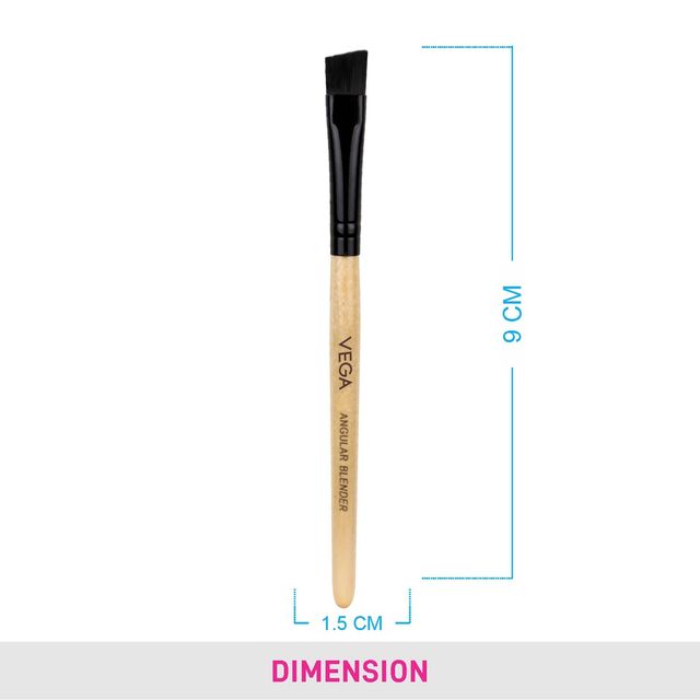 VEGA Angular Blender With Wooden Handle Make-Up Brush For Shape Your Eyebrow | Ev-07