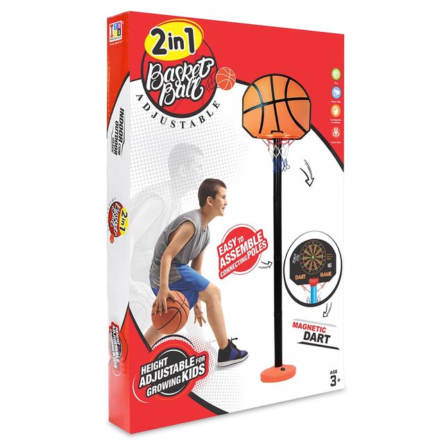 ITOYS 2 In 1 Shooting Champ Basketball Set-Generic 0xc0034d1f18 (Assorted)