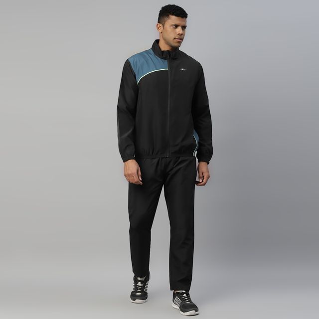 Dida Men's Sports Track Suit - Regular Comfortable Stretchable Dry-Fit | Black - L