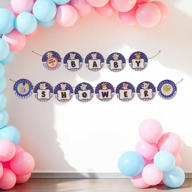 Propcon Baby Shower Glitter Panda Banner