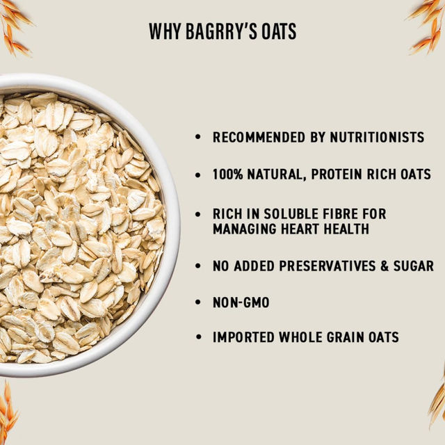 Bagrry's Natural Oats | Pouch | Added Sugar-free and Preservative-free