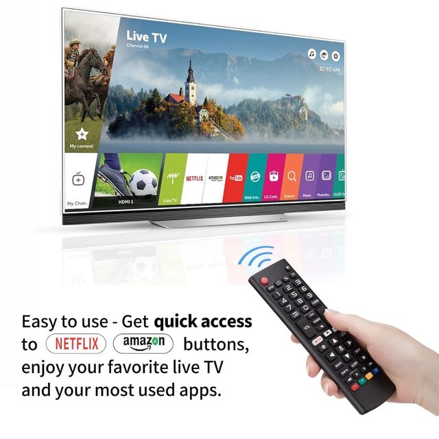 Ailkin Remote Control for All LG Smart TV LCD LED OLED UHD HDTV Plasma Magic 3D 4K Webos TVs AKB75095307 AKB75375604 AKB75675304 AKB74915305