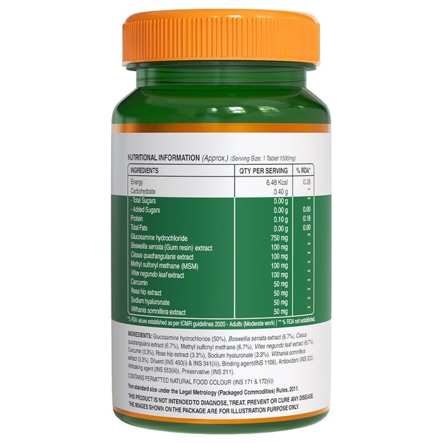 Pure Nutrition VEGan Glucosamine Msm With Boswellia - 60 VEG Tablets