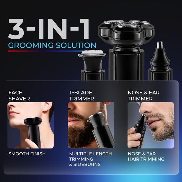 Urbangabru Trimfinity 3-in-1 Face Trimmer by Urbangabru - Shaver | T-Blade Beard Trimmer