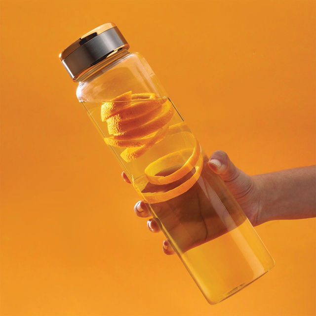 BAY6 Premium Imported Borosilicate Glass Bottle -600 ml