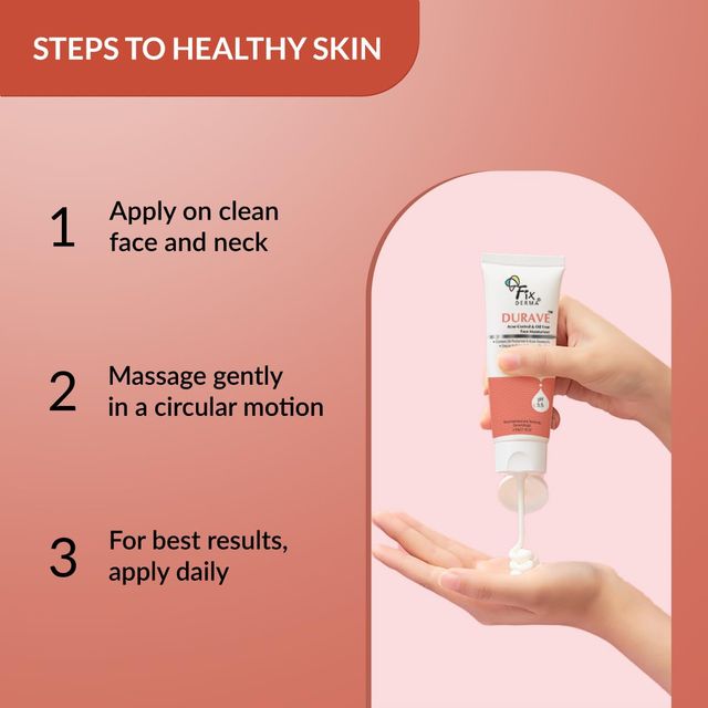Fixderma Durave Acne Control Moisturizer | Oil-Free with Glycolic Acid