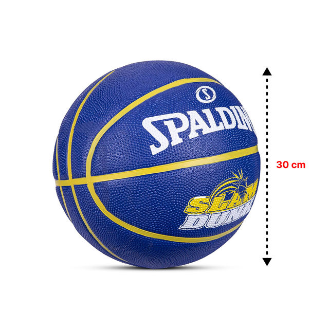 Vector X Spalding Slamdunk Rubber Basketball (Blue) 5