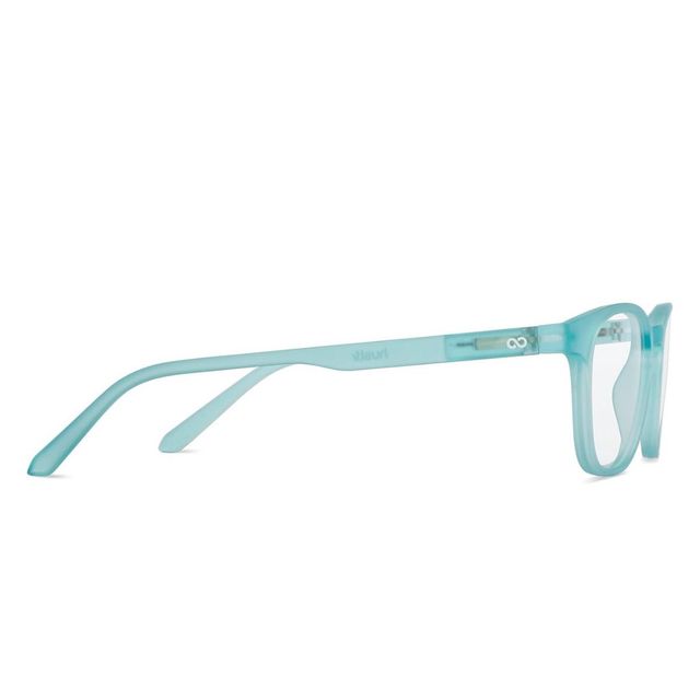 Lenskart Hustlr Unisex Solid Plastic Computer Glasses | Blue Sky - Small